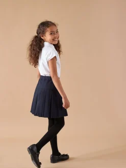 Next Navy Blue Regular Waist 2 Pack Pleated School Skirts (3-16yrs) Discount
