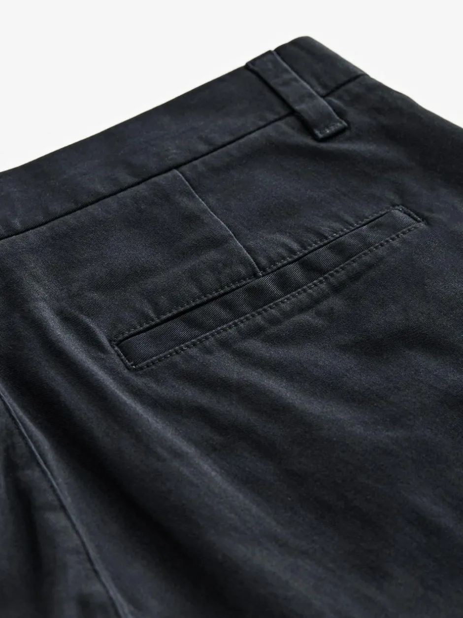 Next Navy Blue Relaxed Fit Stretch Chinos Trousers Discount