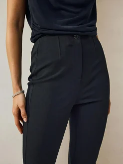 Next Sculpting Military Trousers Navy Blue Outlet