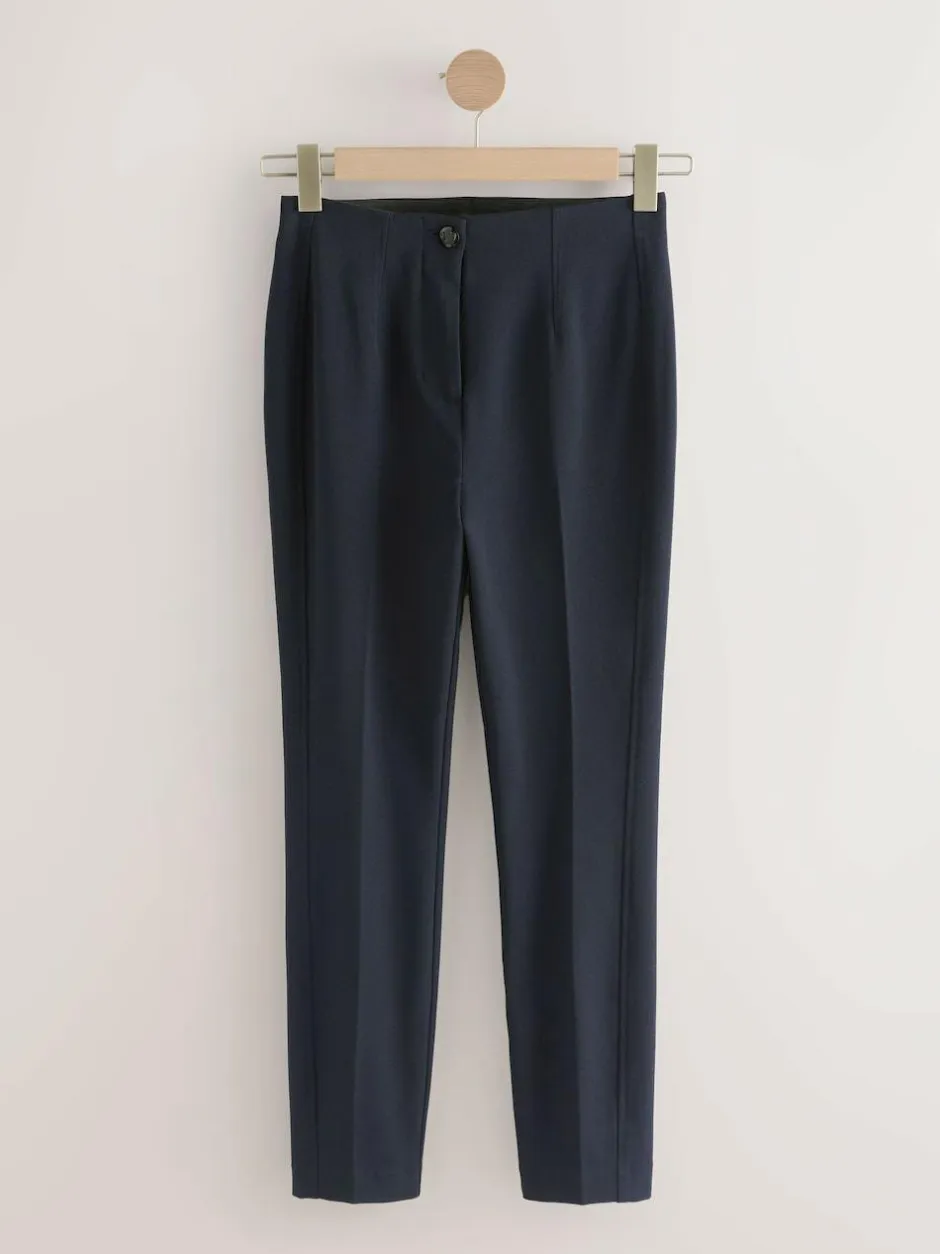 Next Sculpting Military Trousers Navy Blue Outlet