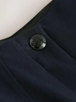 Next Sculpting Military Trousers Navy Blue Outlet