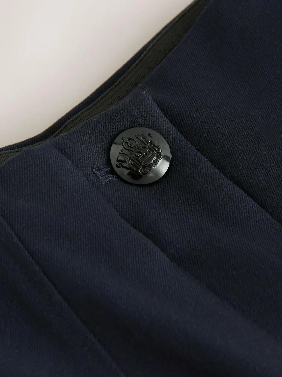Next Sculpting Military Trousers Navy Blue Outlet