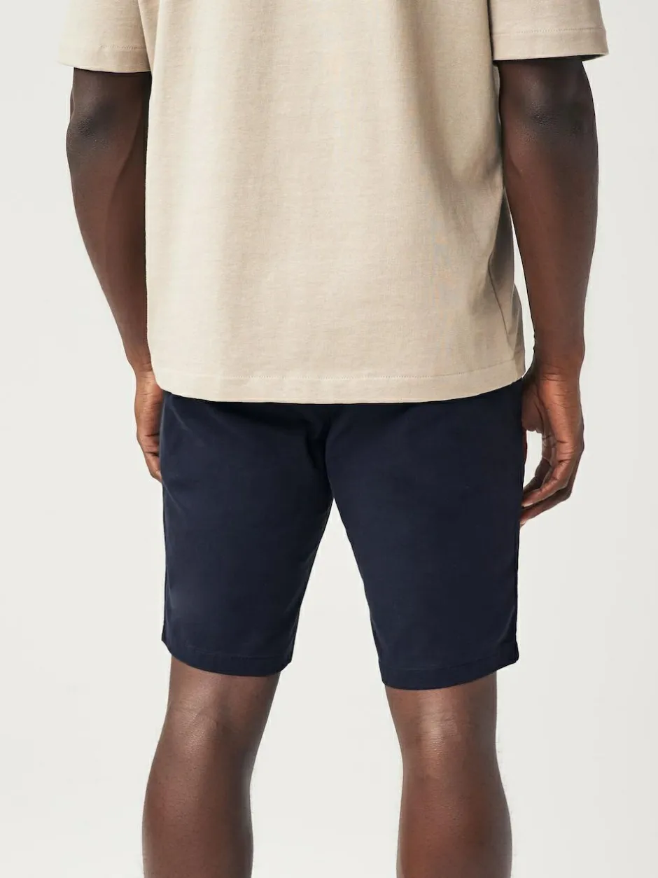 Next Skinny Fit Stretch Chinos Shorts Navy Blue Best