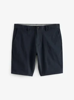 Next Skinny Fit Stretch Chinos Shorts Navy Blue Best