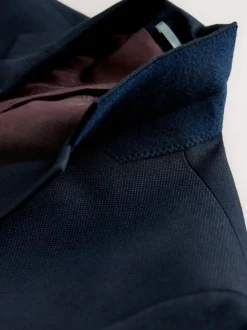 Next Skinny Fit Textured Suit Jacket Navy Blue Outlet