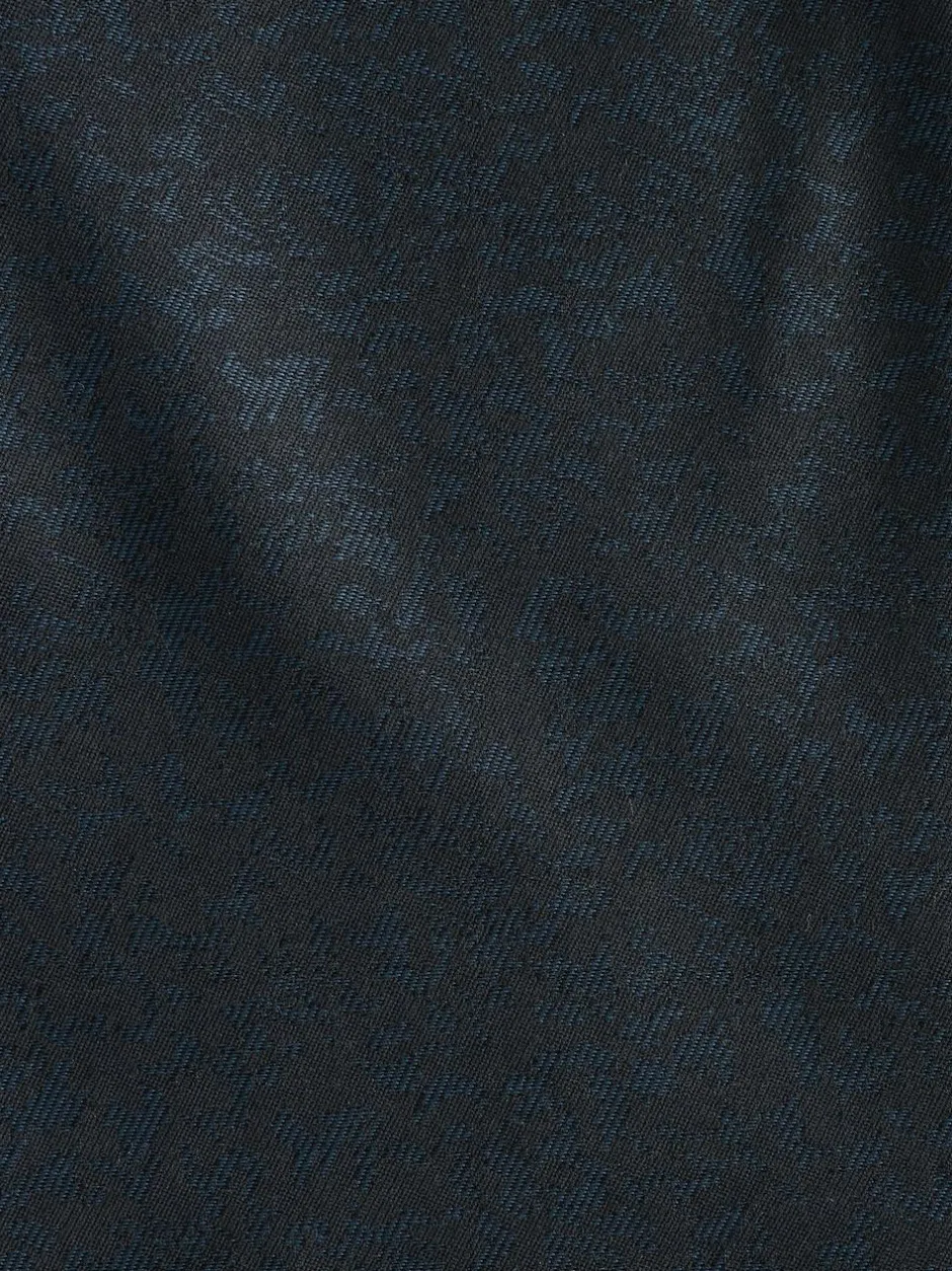 Next Navy Blue Slim Fit Jacquard Pattern Tuxedo Suit Jacket Hot