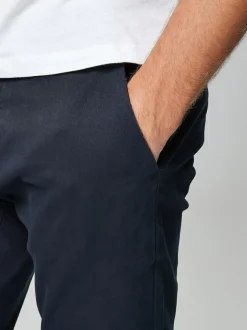 Next Navy Blue Slim Fit Stretch Chinos Trousers Discount