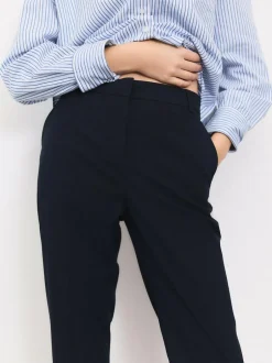 Next Slim Tailored Trousers With Wool Navy Blue Sale