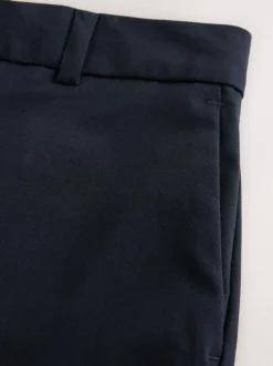 Next Slim Tailored Trousers With Wool Navy Blue Sale