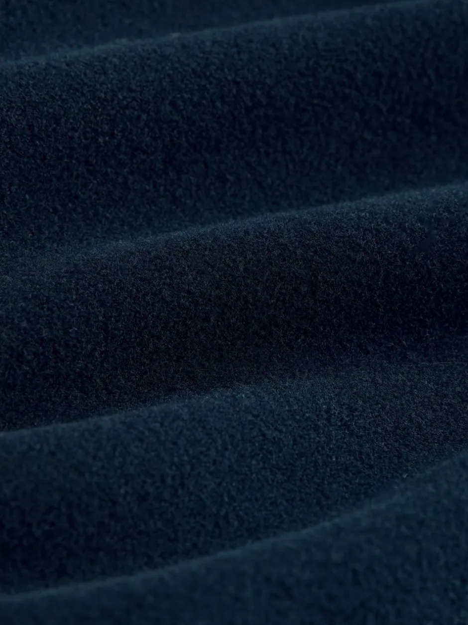 Next Soft Touch Quarter Zip Neck Fleece Navy Blue Outlet