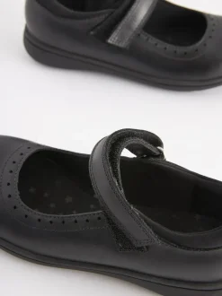 Next Standard Fit (F) School Leather Brogue Detail Mary Jane Shoes Navy Blue Best