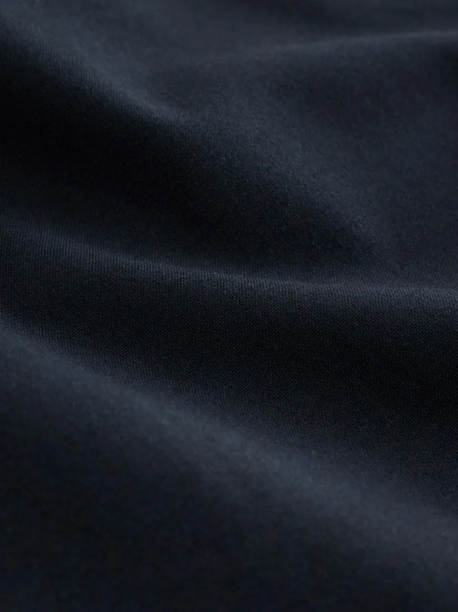 Next Tailored Wide Leg Trousers With Wool Navy Blue Clearance