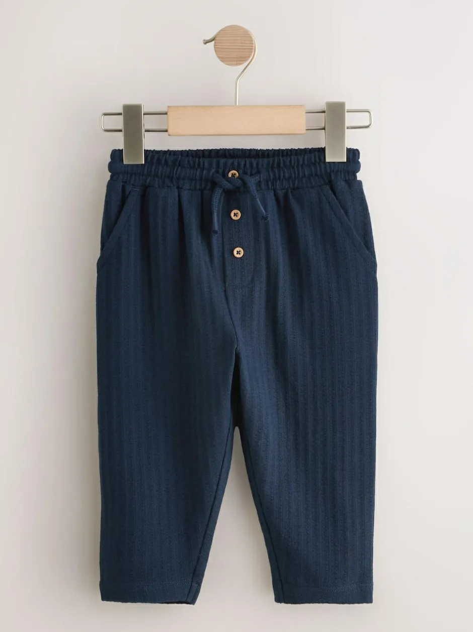 Next Textured Jersey Joggers (3mths-7yrs) Navy Blue New