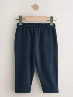 Next Textured Jersey Joggers (3mths-7yrs) Navy Blue New