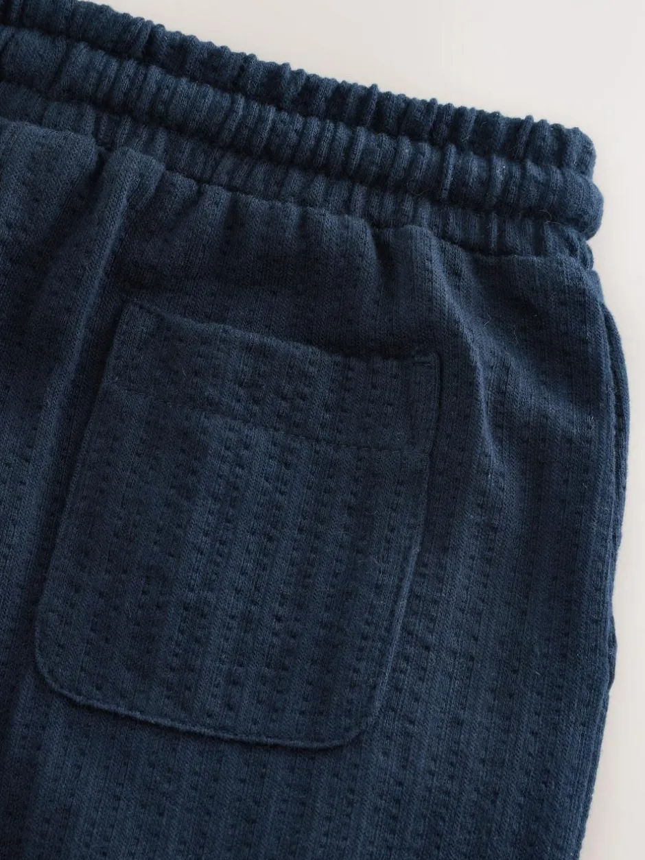 Next Textured Jersey Joggers (3mths-7yrs) Navy Blue New