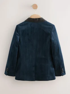 Next Textured Velvet Blazer (3-16yrs) Navy Blue Sale