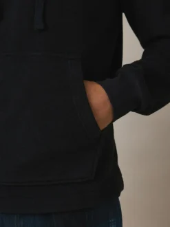 Next Navy Blue Thermal Fleece Bottoms Long Sleeve Hoodies Set Hot
