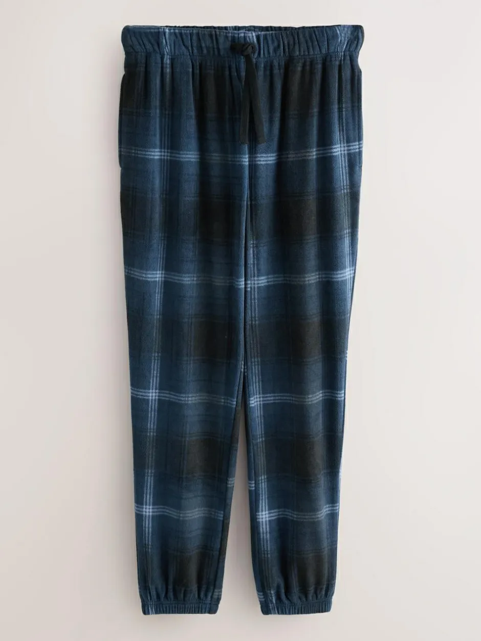 Next Navy Blue Thermal Fleece Bottoms Long Sleeve Hoodies Set Hot