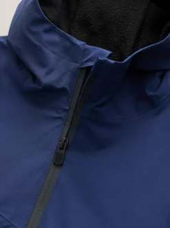 Next Navy Blue Waterproof Fleece Lined Hooded Jacket (3-16yrs) New