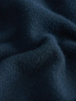 Next Wool Look Fleece Shacket Navy Blue Best