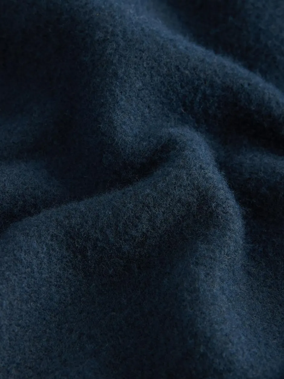 Next Wool Look Fleece Shacket Navy Blue Best