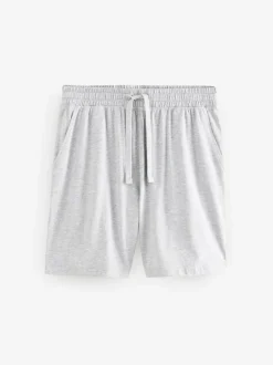 Next Navy Blue/Grey Jersey Short Pyjamas Set 2 Pack Clearance