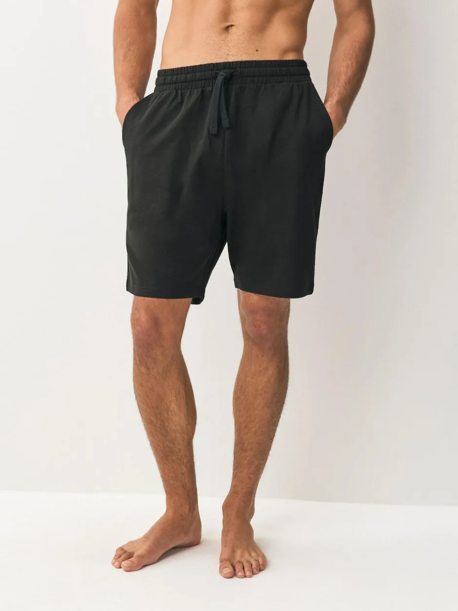 Next Loopback Soft Touch Shorts 3 Pack Navy Blue/Grey/Black Outlet