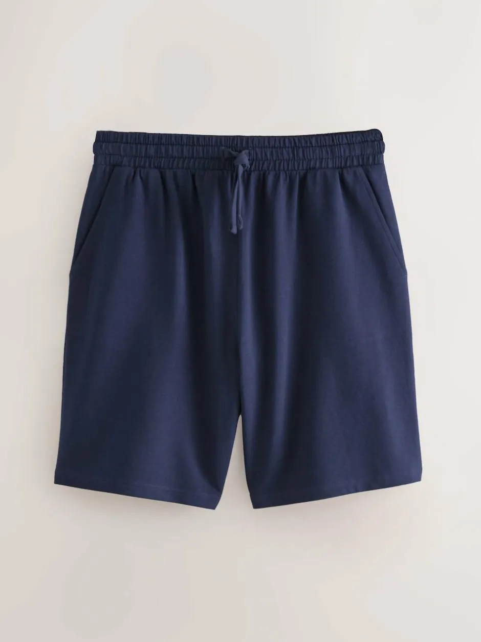 Next Loopback Soft Touch Shorts 3 Pack Navy Blue/Grey/Black Outlet