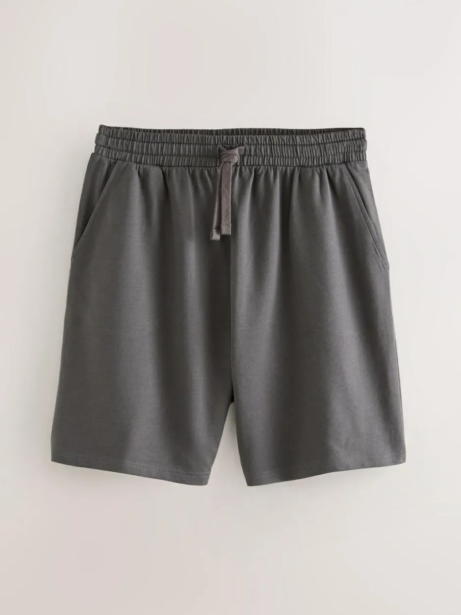Next Loopback Soft Touch Shorts 3 Pack Navy Blue/Grey/Black Outlet