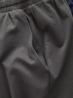 Next Loopback Soft Touch Shorts 3 Pack Navy Blue/Grey/Black Outlet