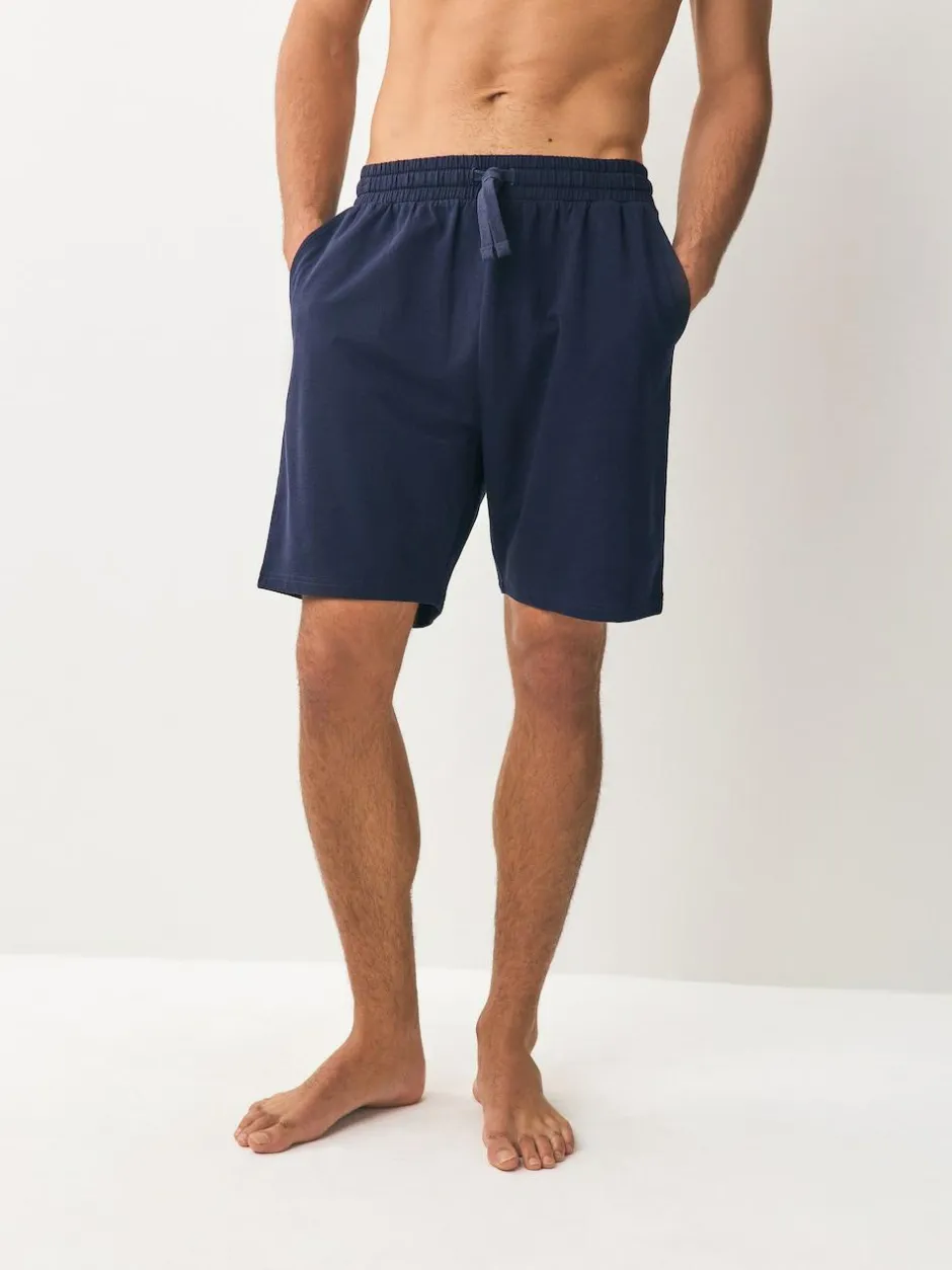 Next Loopback Soft Touch Shorts 3 Pack Navy Blue/Grey/Black Outlet