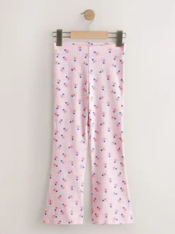 Next 4 Pack Flared Leggings (3-16yrs) Navy Blue/Pink Floral Online