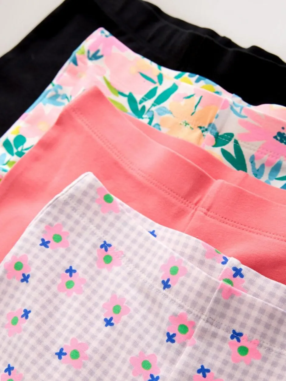 Next 4 Pack Flared Leggings (3-16yrs) Navy Blue/Pink Floral Online