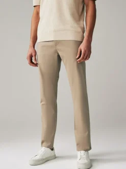 Next Slim Fit Stretch Chino Trousers 2 Pack Navy Blue/Stone Sale