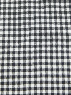 Next Navy Blue/White Gingham Check Easy Iron Button Down Short Sleeve Oxford Shirt