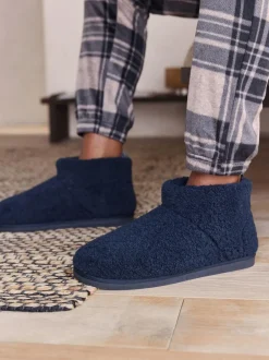 Next Borg Boot Slippers Navy New