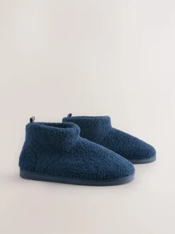 Next Borg Boot Slippers Navy New