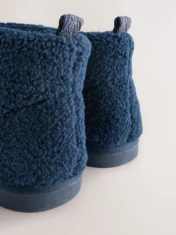 Next Borg Boot Slippers Navy New