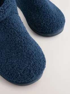 Next Borg Boot Slippers Navy New