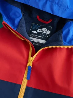 Next Navy Colourblock Waterproof Fleece Lined Puddlesuit (3mths-7yrs)