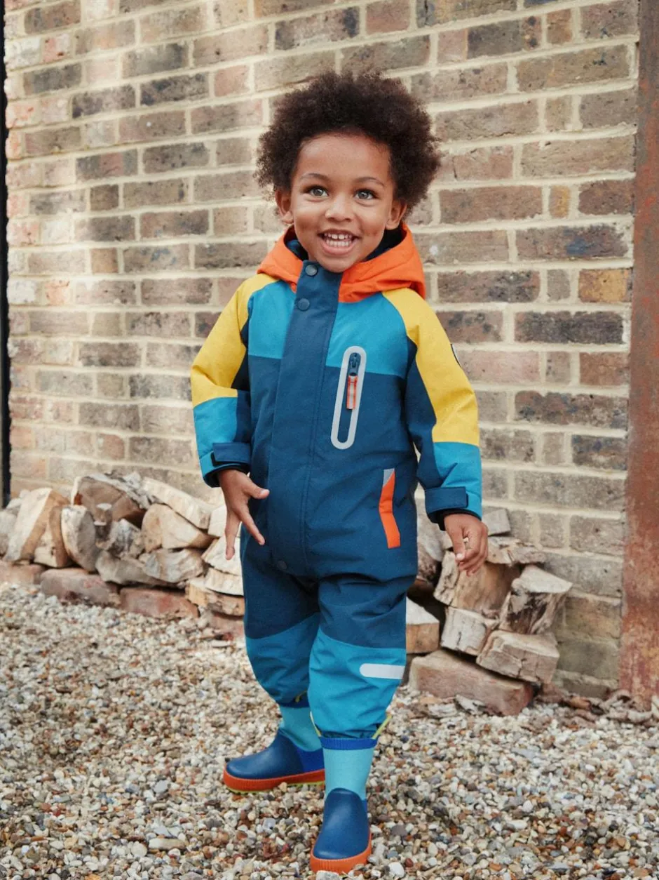 Next Waterproof Snowsuit (3mths-7yrs) Navy Colourblock Online