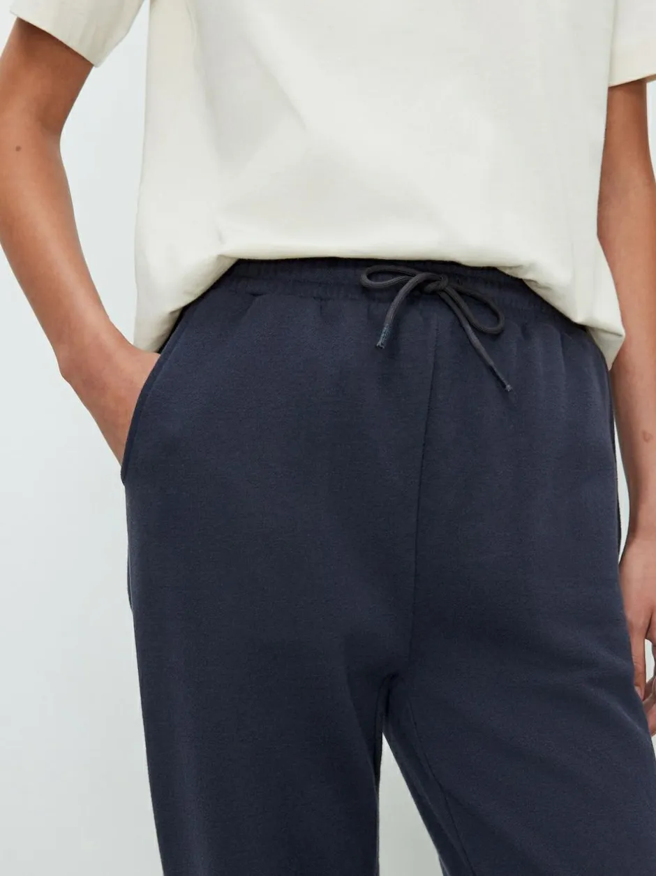 Next Essential Cuffed Jersey Joggers Navy Sale