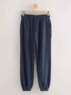 Next Essential Cuffed Jersey Joggers Navy Sale