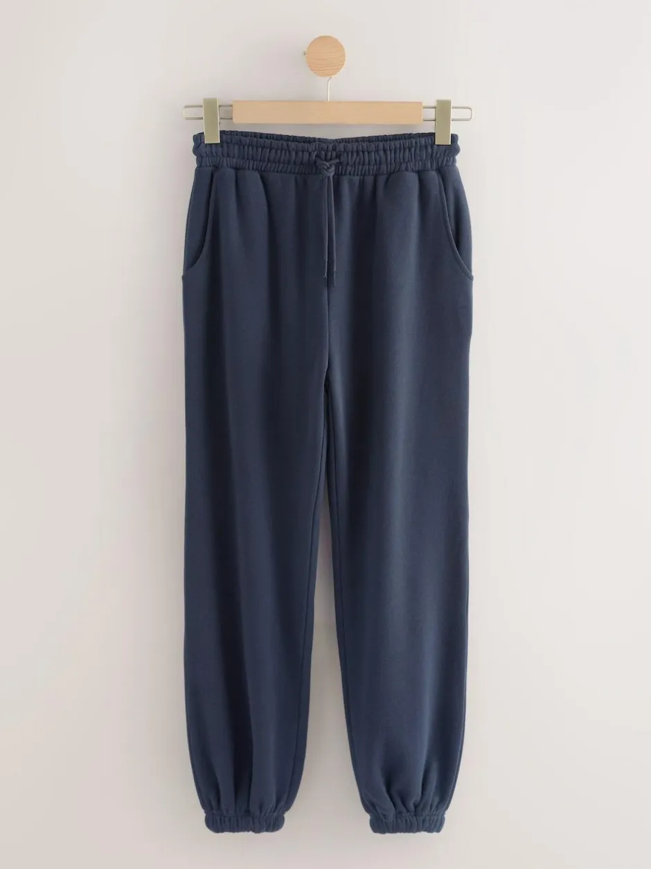 Next Essential Cuffed Jersey Joggers Navy Sale