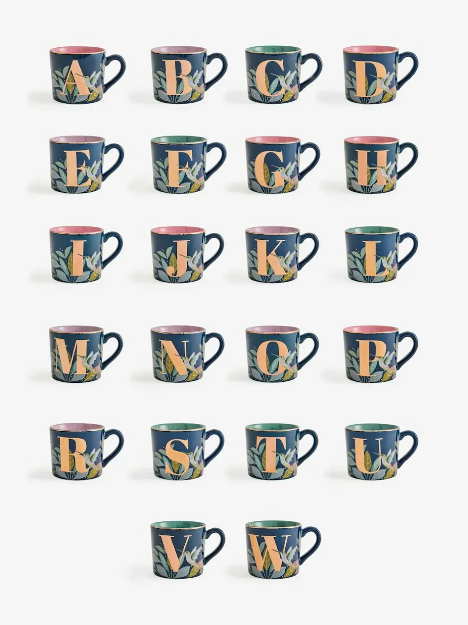 Next Navy Hummingbird Alphabet Mug Online
