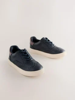 Next Lace-up Brogue Shoes Navy Outlet