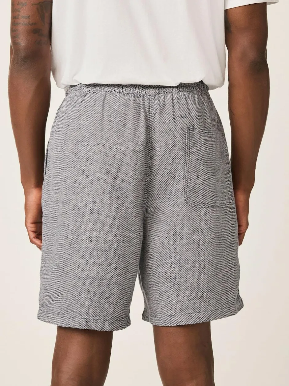 Next Linen Blend Elasticated Waist Shorts Navy Sale