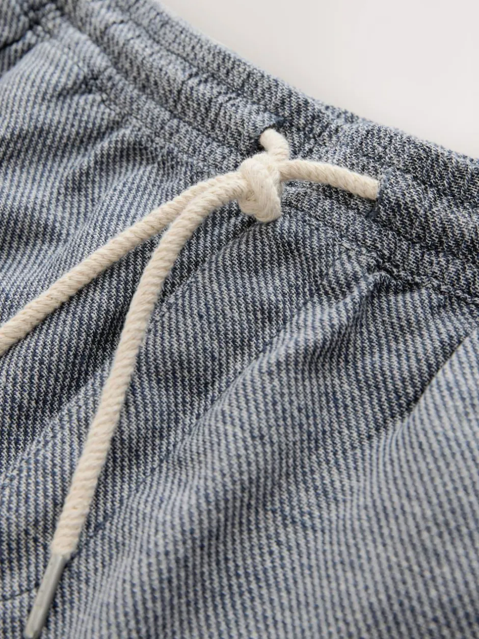 Next Linen Blend Elasticated Waist Shorts Navy Sale