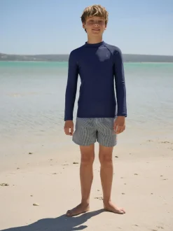 Next Long Sleeve Rash Vest (1.5-16yrs) Navy Outlet