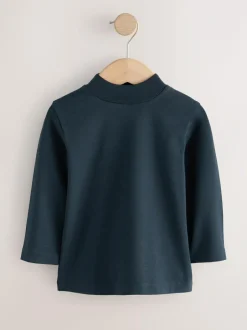 Next Long Sleeve Turtle Neck T-Shirt (3mths-7yrs) Navy New